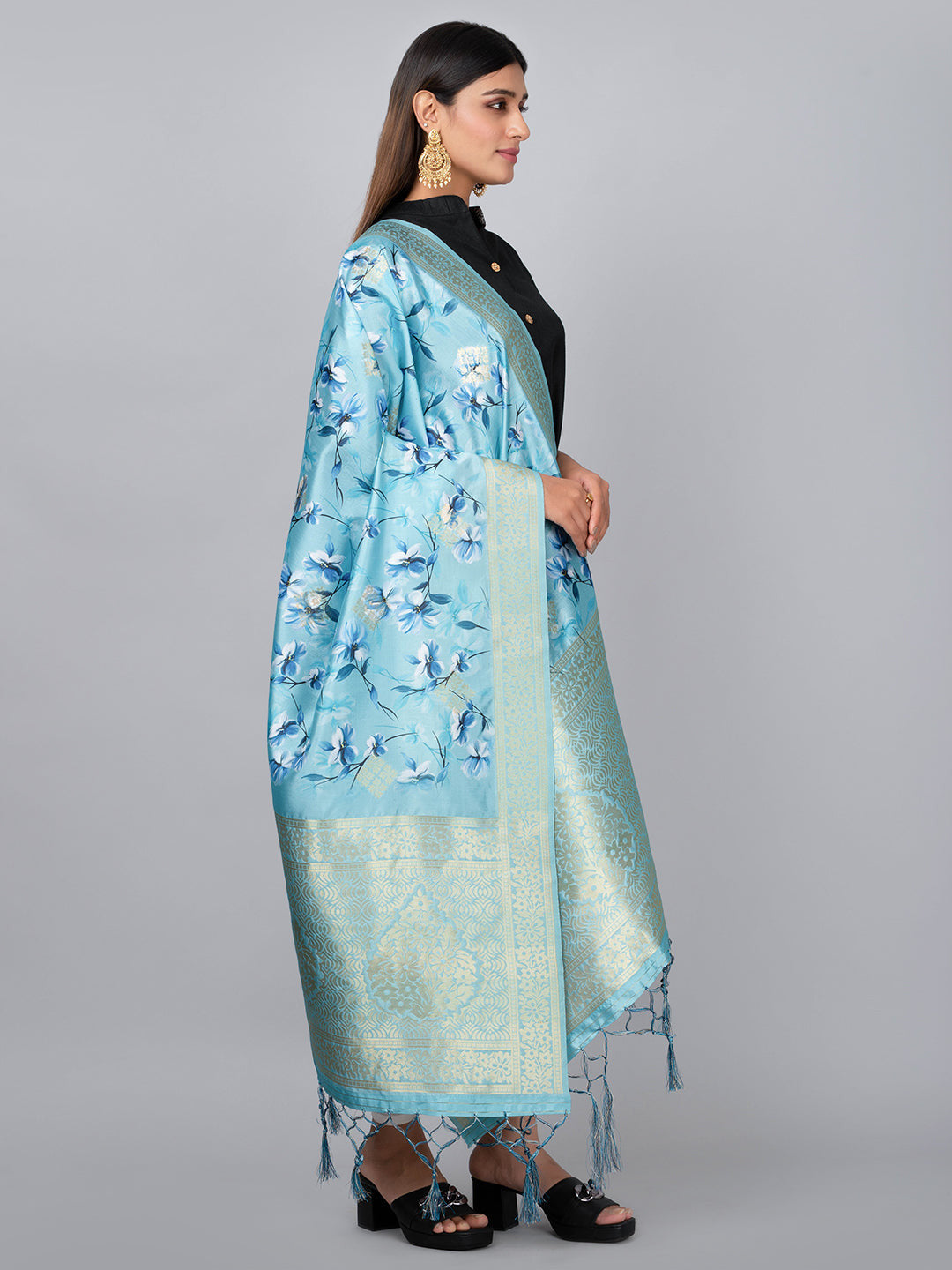 Banarasi Digital Printed Dupatta Ivaara (BDP-3).