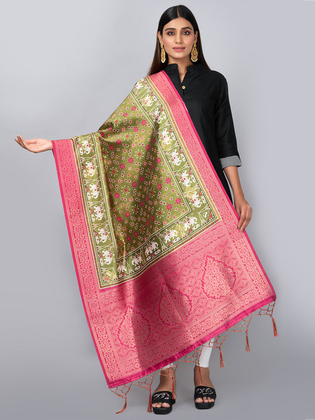 Banarasi Digital Printed Dupatta Ivaara (BDP-5).