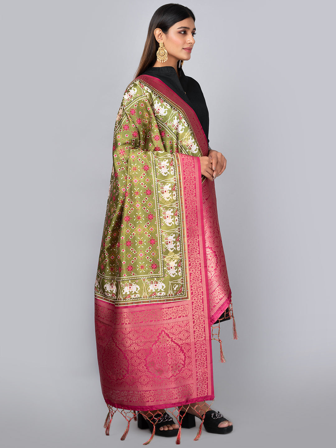 Banarasi Digital Printed Dupatta Ivaara (BDP-5).