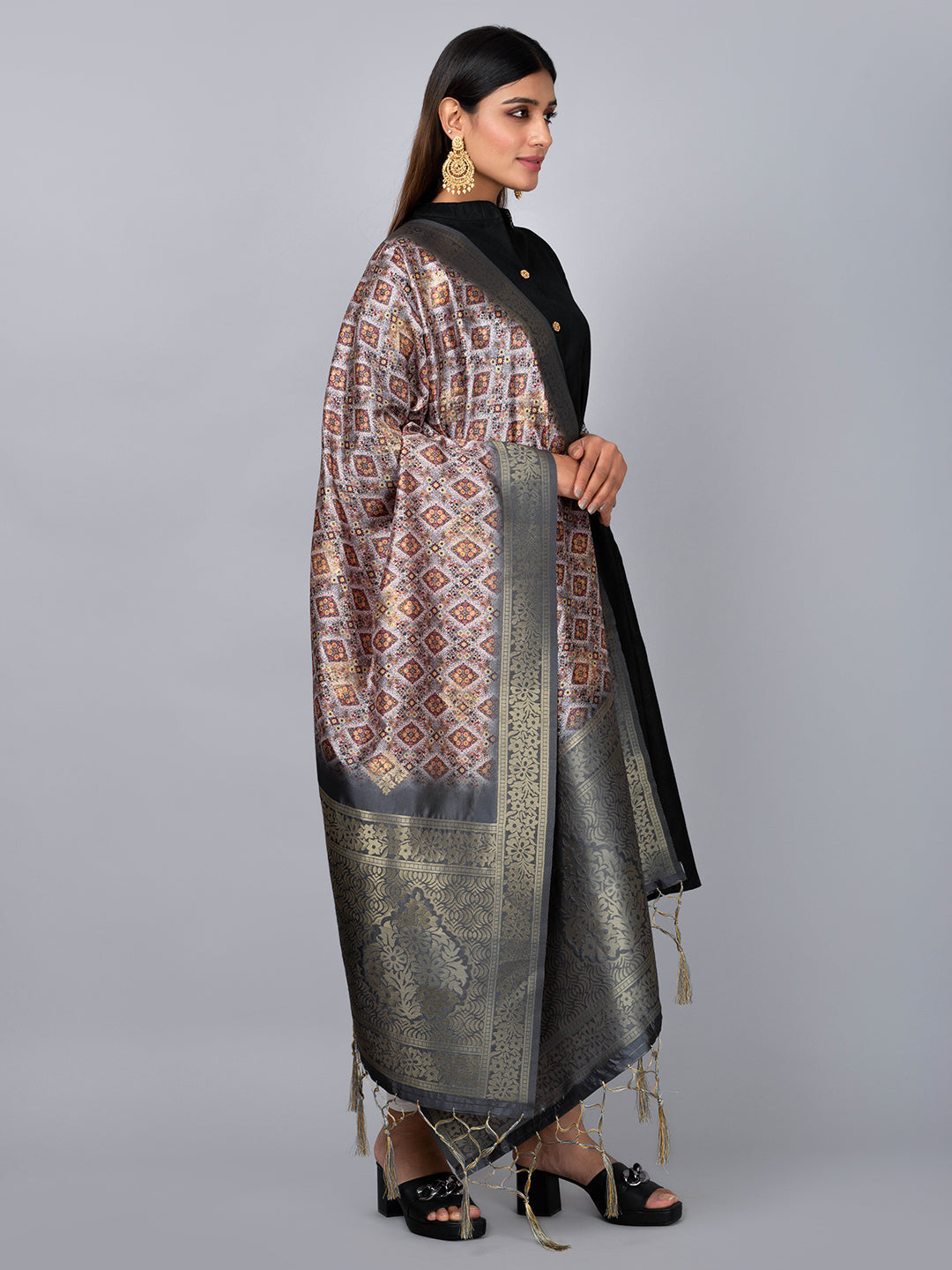 Banarasi Digital Printed Dupatta Ivaara (BDP-6).