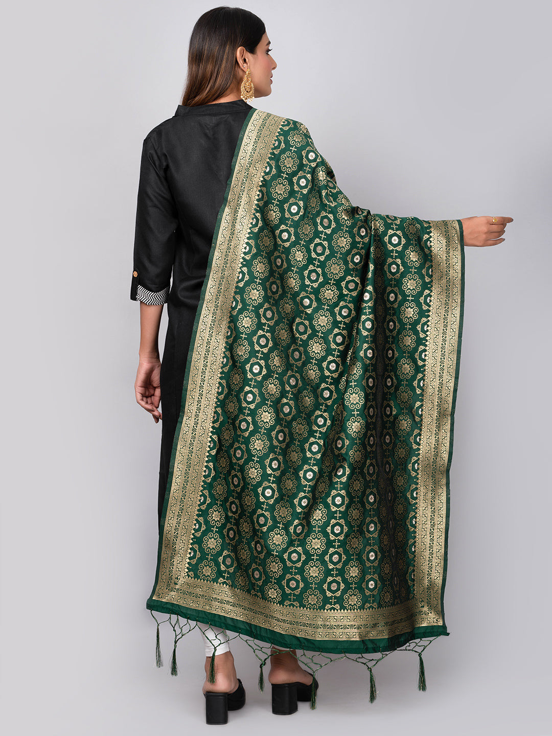 Banarasi Jacquard Weave Dupatta (BSD-10) | Ivaara.