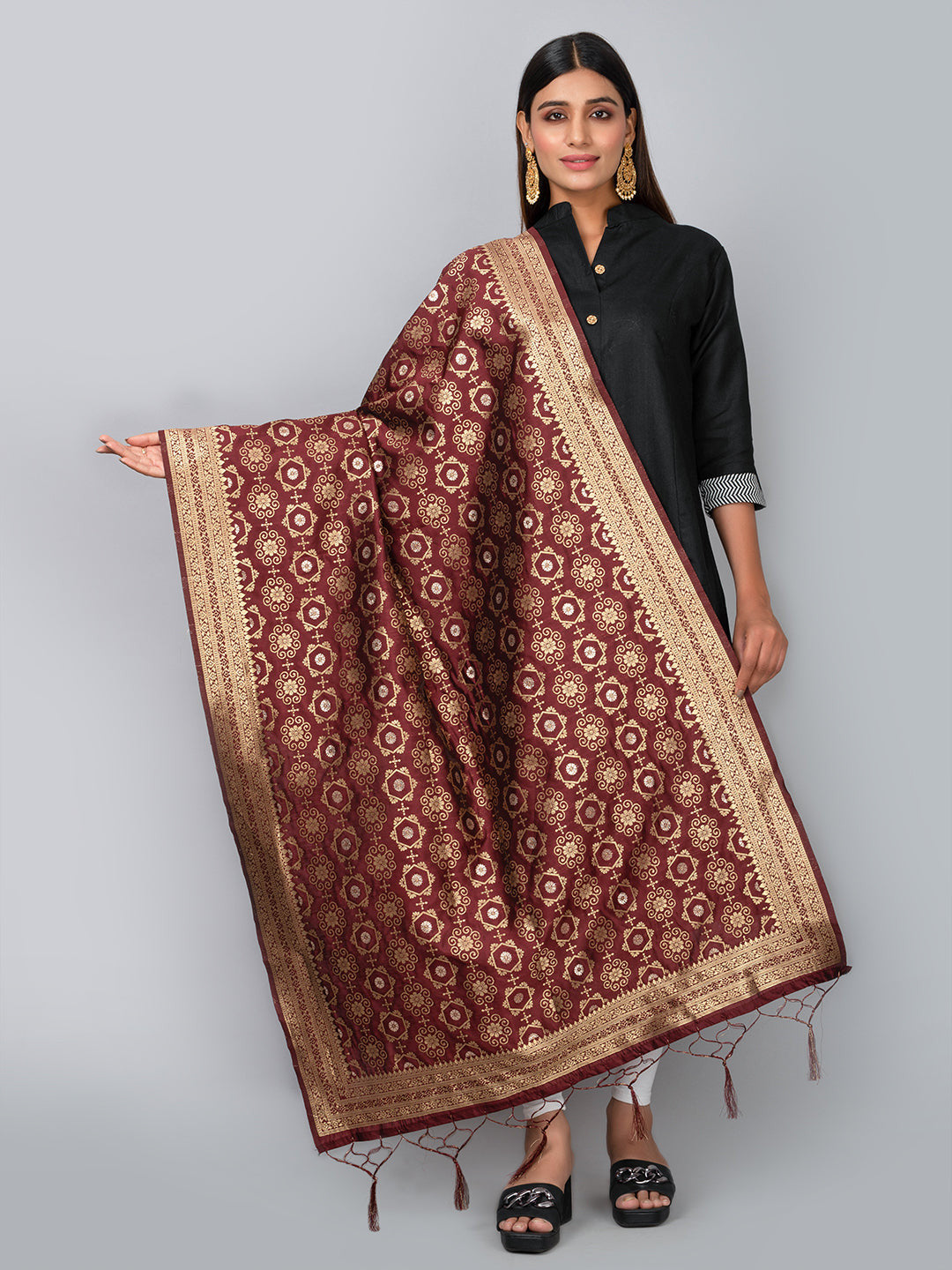 Banarasi Jacquard Weave Dupatta (BSD-16).