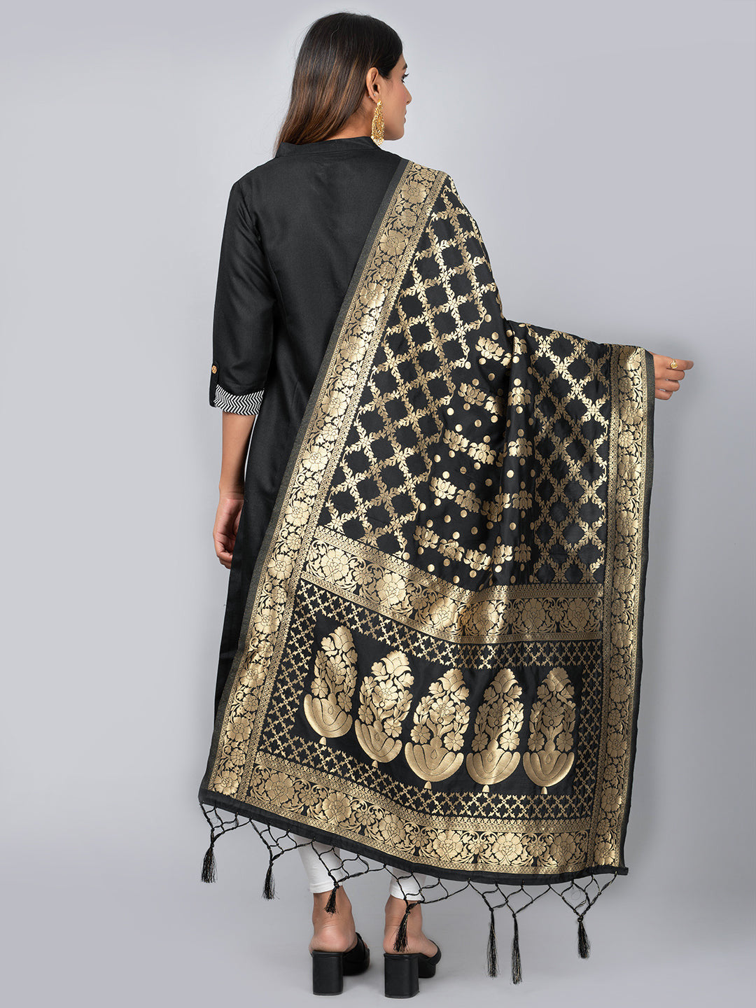 Banarasi Jacquard Weave Dupatta (BSD-17) | Ivaara.