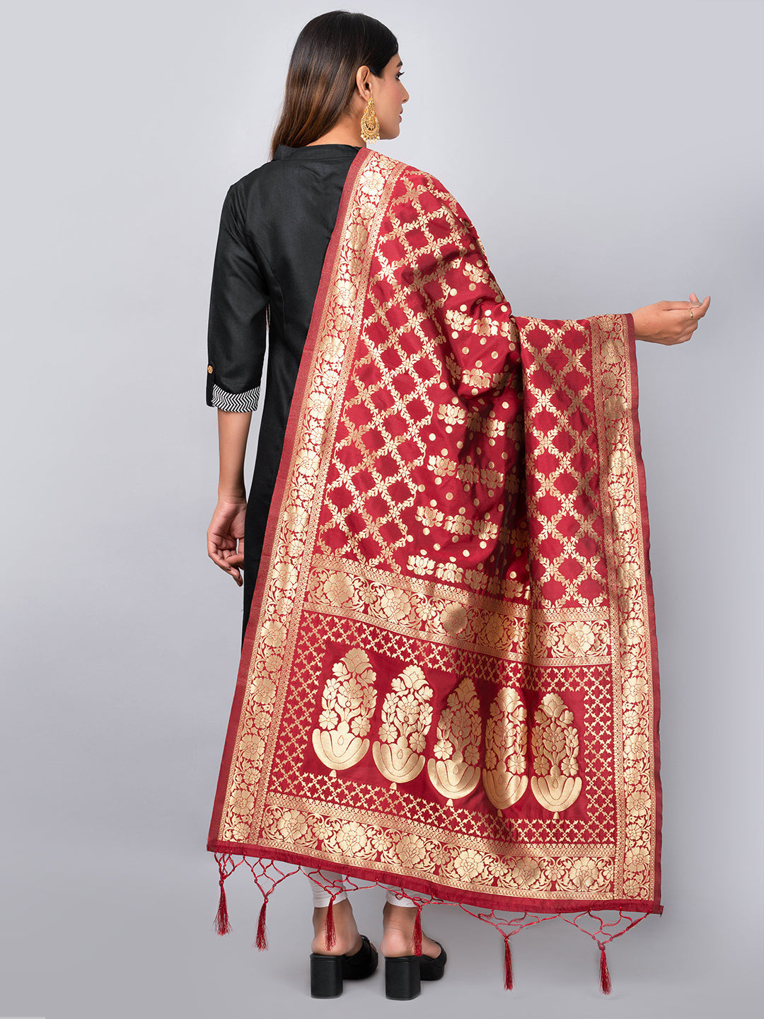 Banarasi Jacquard Weave Dupatta (BSD-21).