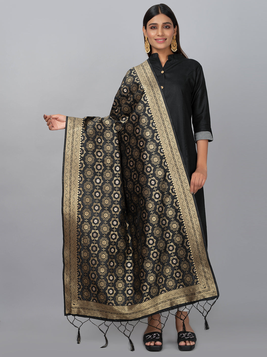 Banarasi Jacquard Weave Dupatta (BSD-22) | Ivaara.