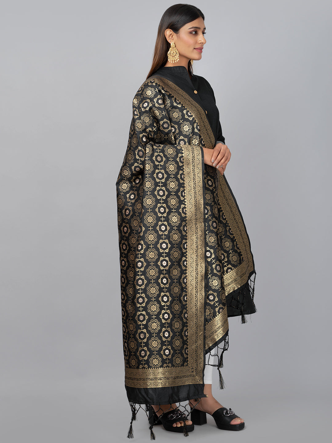 Banarasi Jacquard Weave Dupatta (BSD-22) | Ivaara.