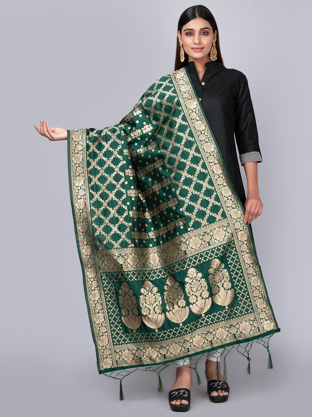 Banarasi Jacquard Weave Dupatta (BSD-3) | Ivaara.