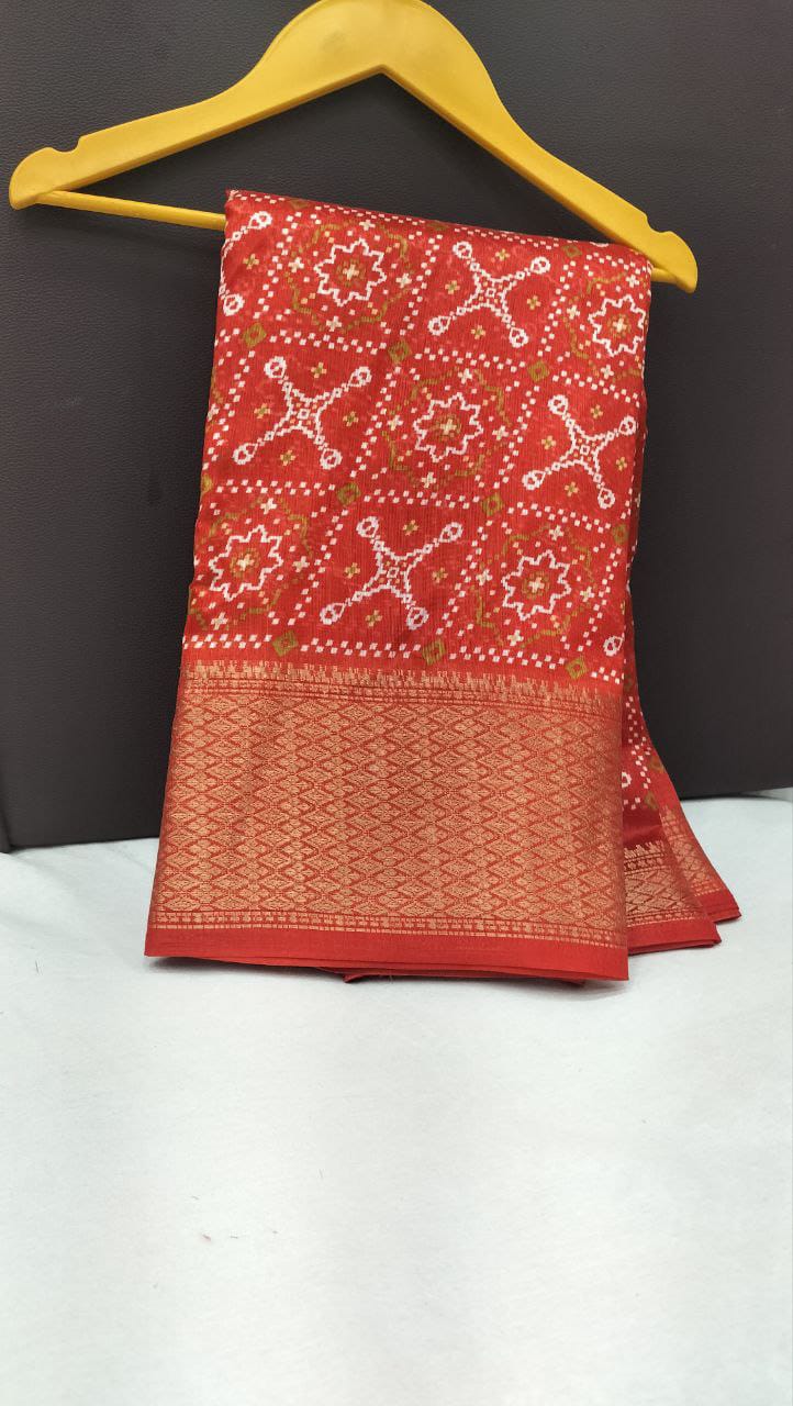 Designer Cotton Blend Saree (CB4) | Ivaara