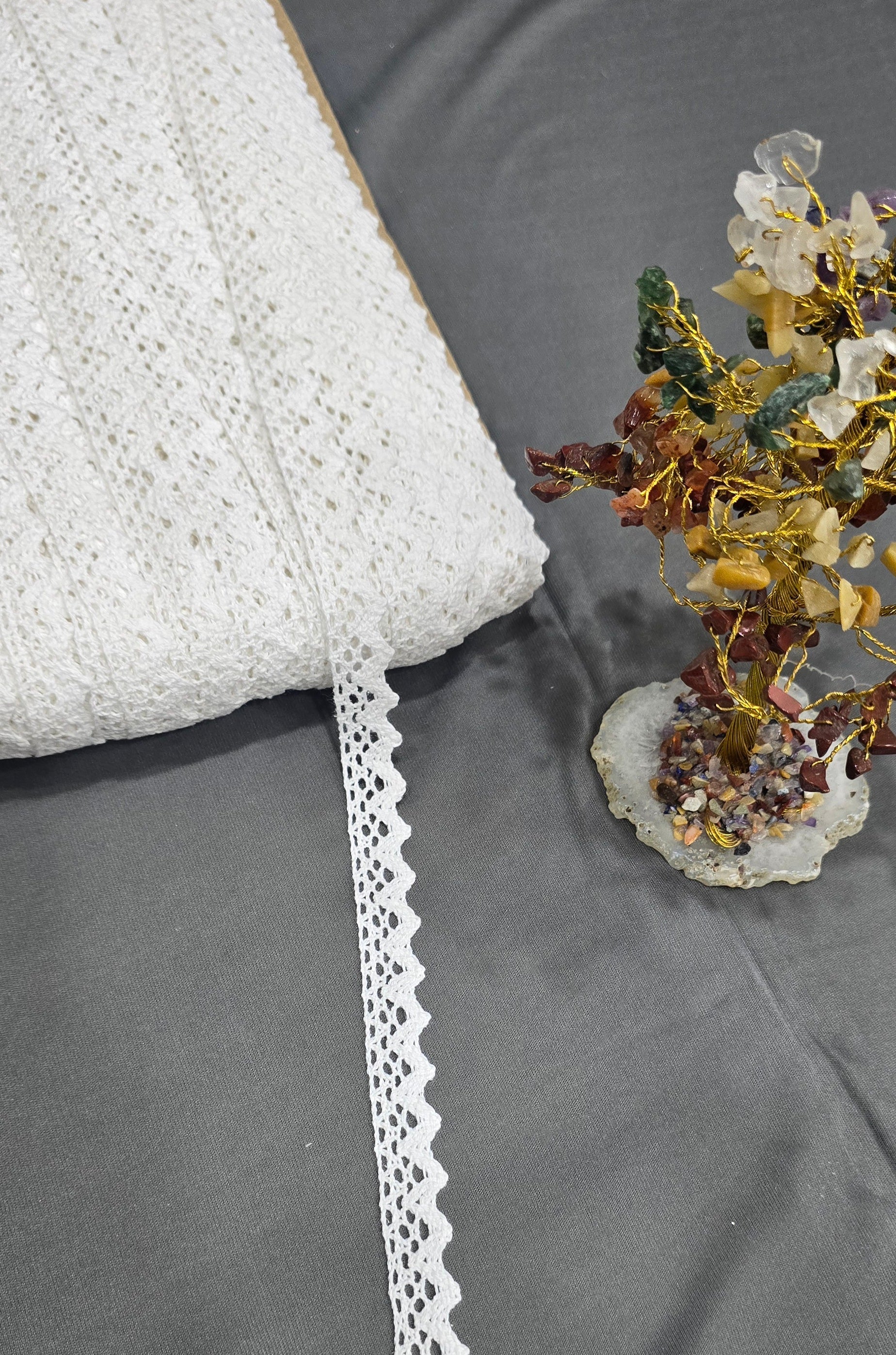 Cotton Dyeable Lace (R-8198) (100mtrs) | IVAARA.