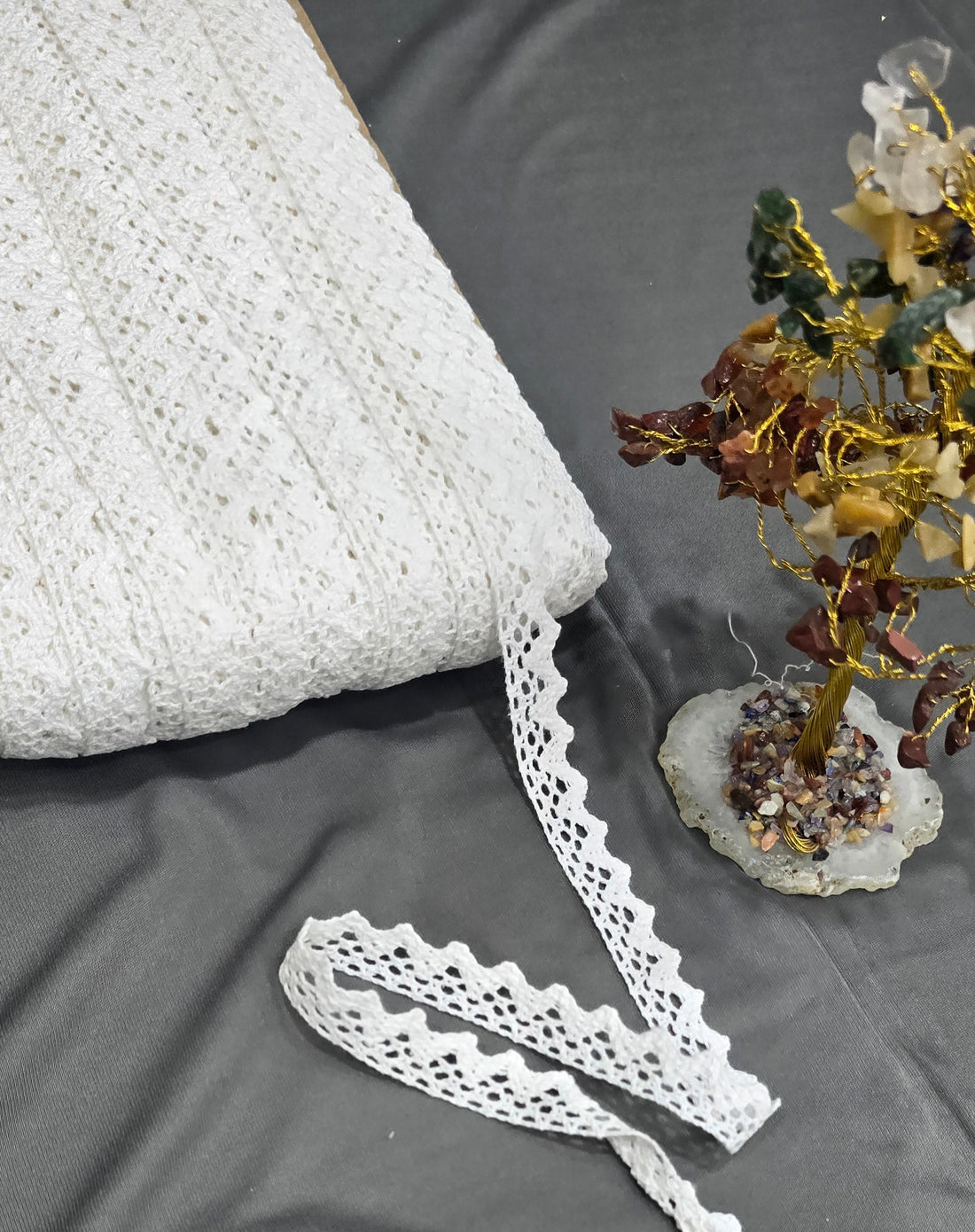 Cotton Dyeable Lace (R-8198) (100mtrs) | IVAARA.