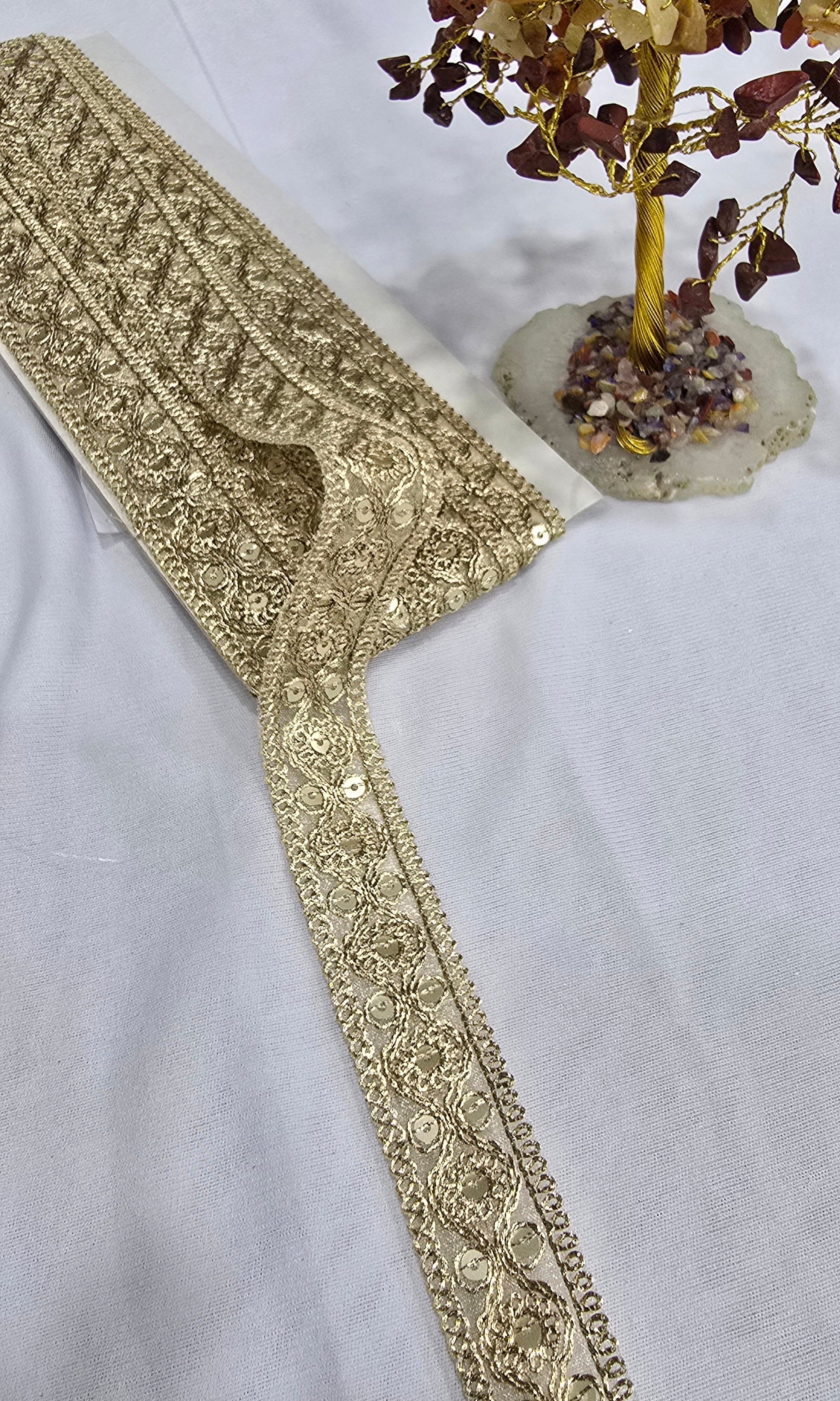 Embroidered Lace (L-5744) (9mtrs) | IVAARA.
