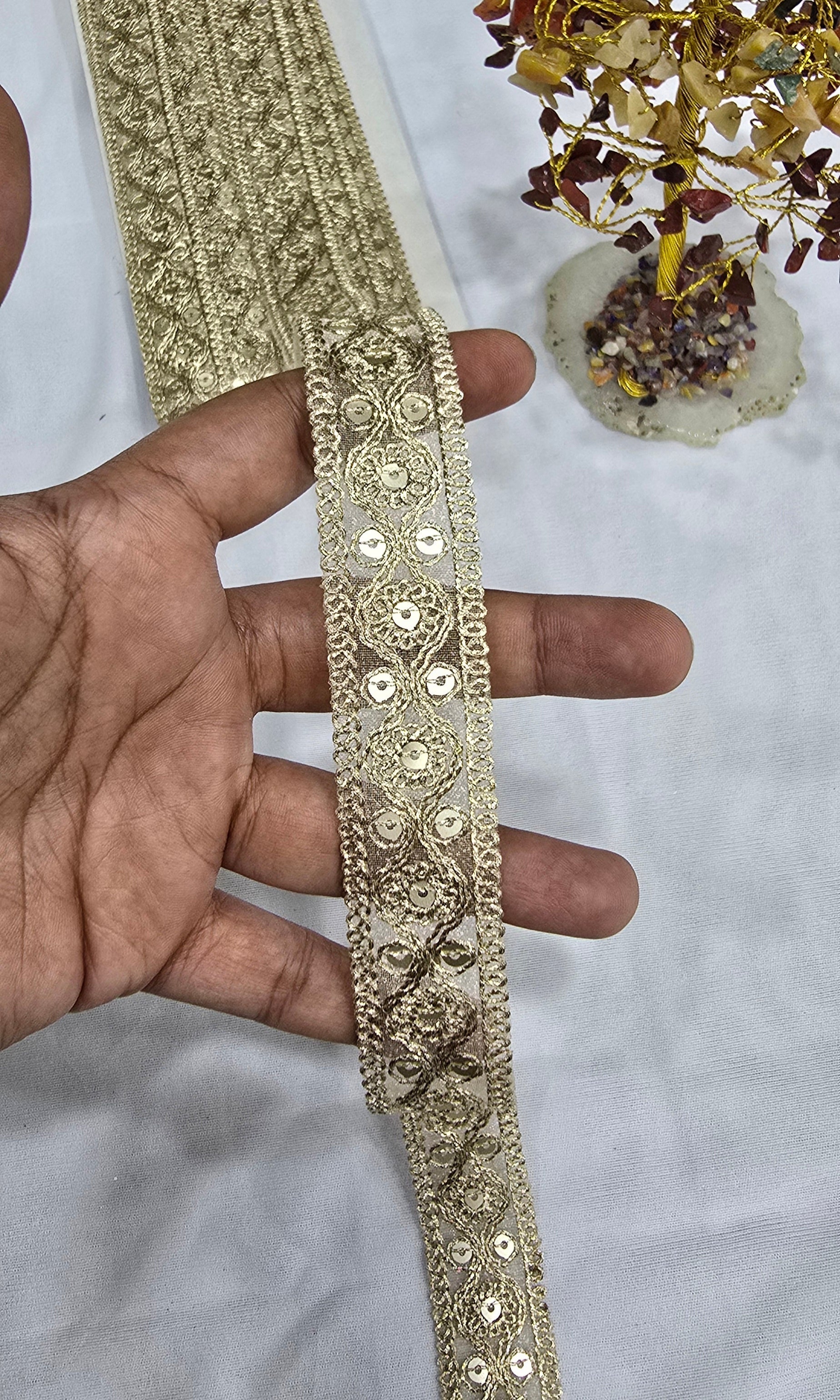 Embroidered Lace (L-5744) (9mtrs) | IVAARA.