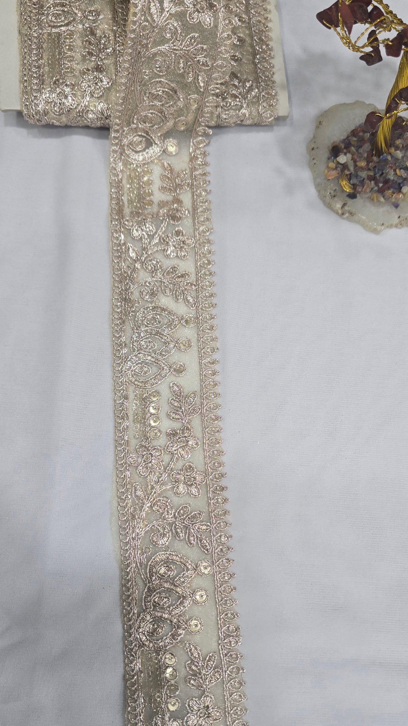 Embroidered Lace (L-6884) (9mtrs) | IVAARA.