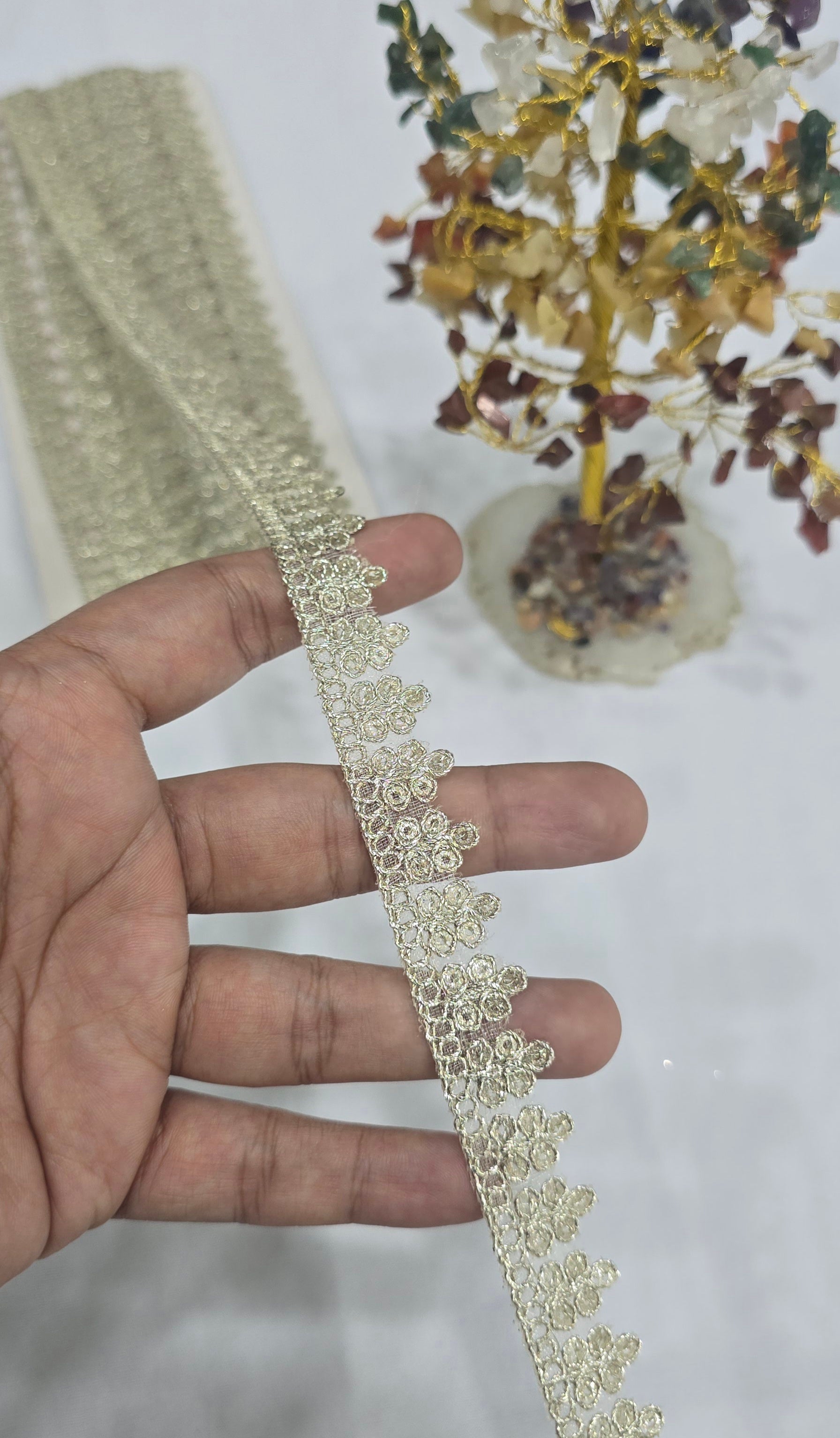 Embroidered Lace (L-6012) (9mtrs) | IVAARA.