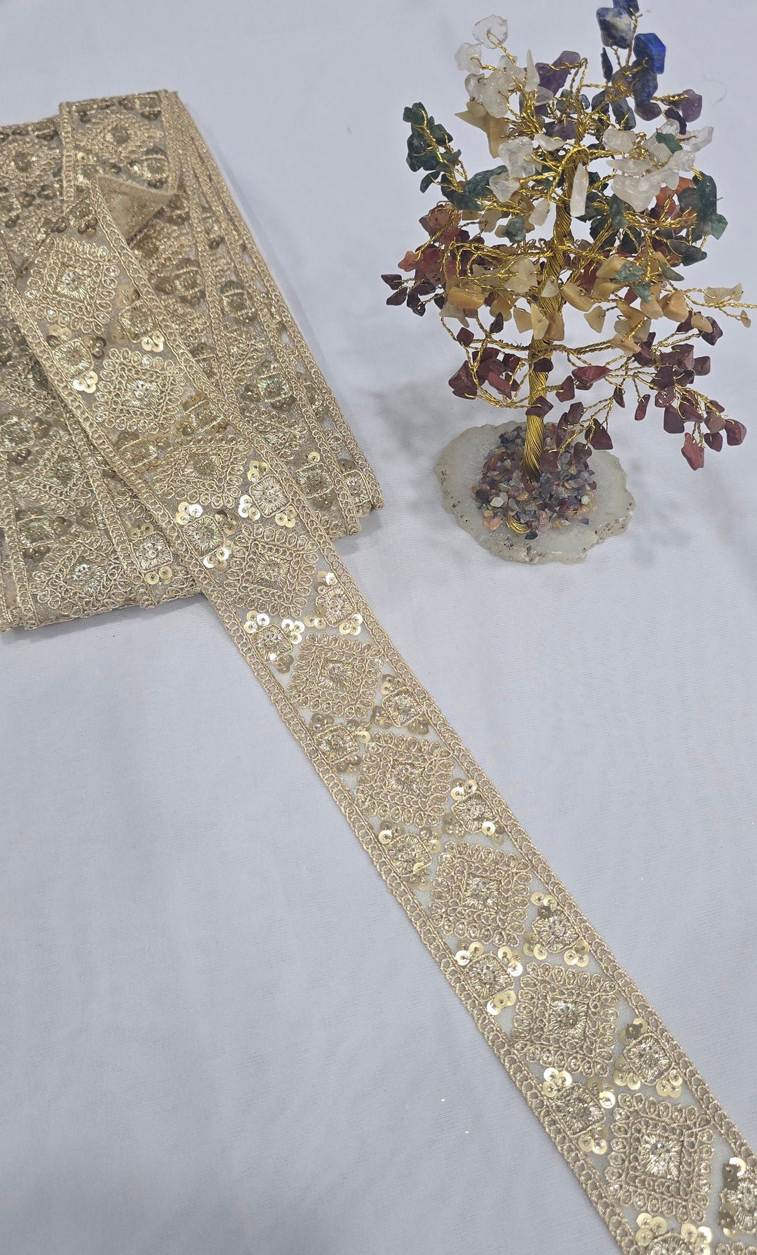 Embroidered Lace (L-6678) (9mtrs) | IVAARA.