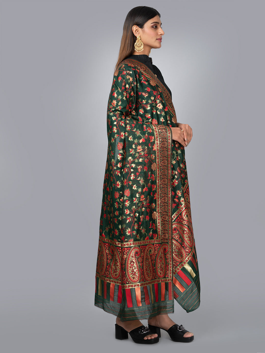 Kashmiri Women Fancy Dupatta (KWD-6) | Ivaara.
