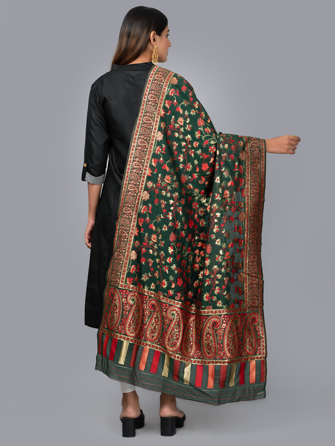 Kashmiri Women Fancy Dupatta (KWD-6) | Ivaara.