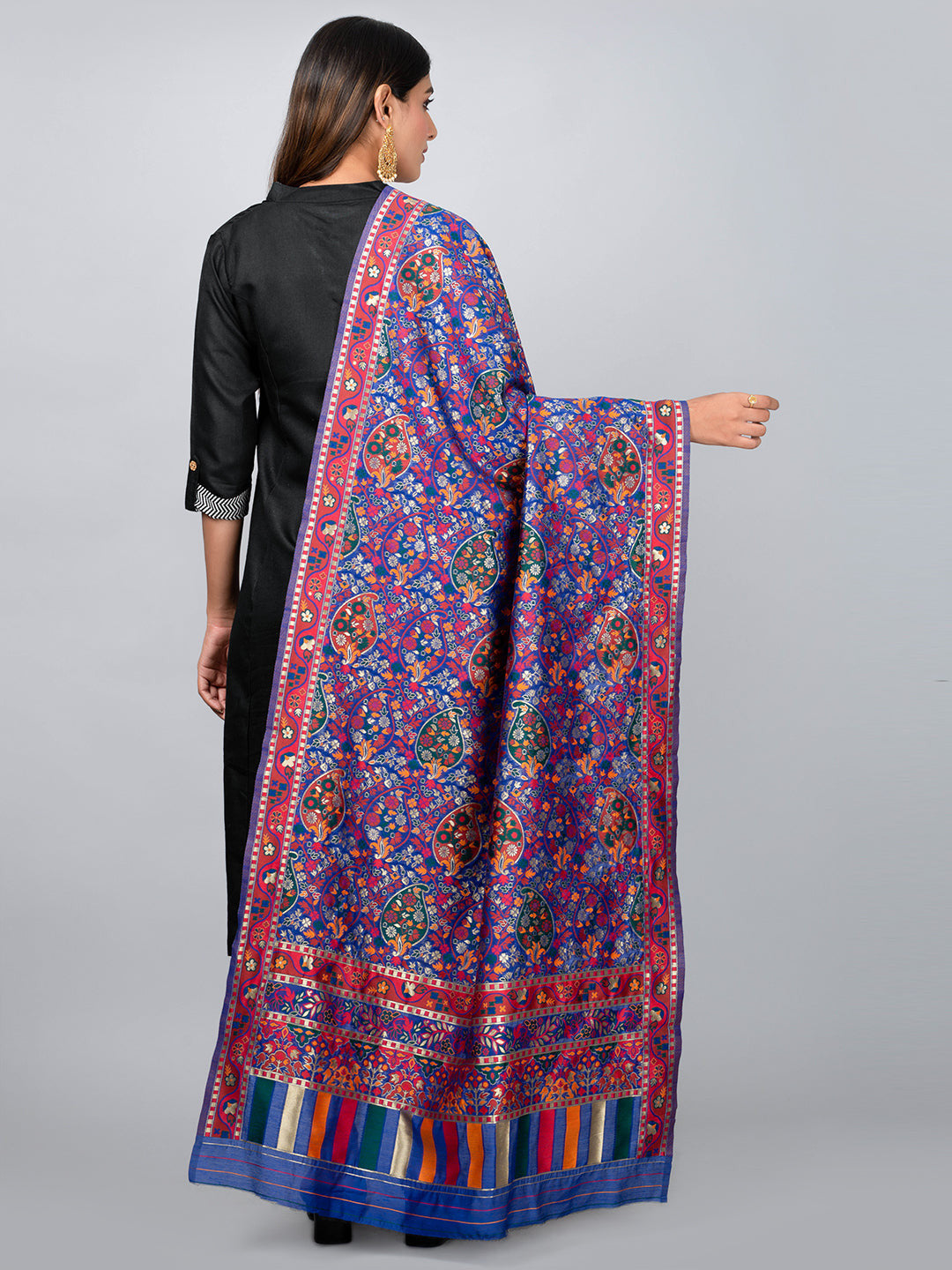 Kashmiri Women Fancy Dupatta (KWD-9) | Ivaara.