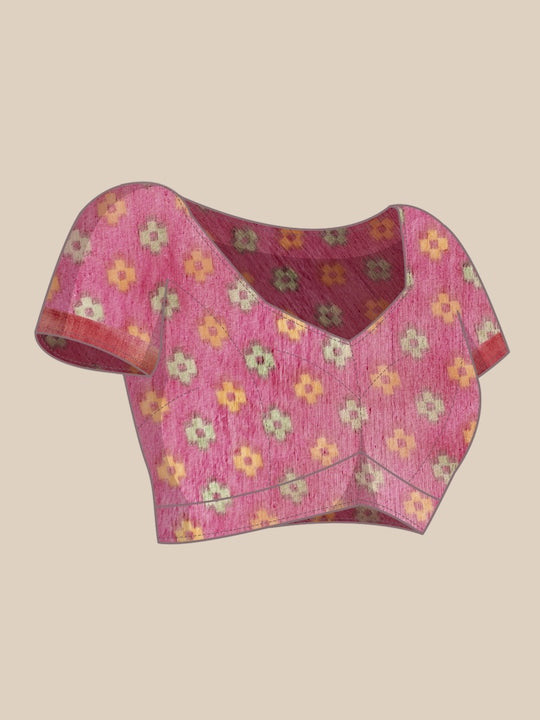 Zarina Brasso Pink Cotton Saree | Ivaara's Gifting Collection.