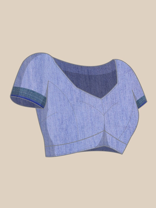 Zarina Leheriya Blue Cotton Saree | Ivaara's Gifting Collection.