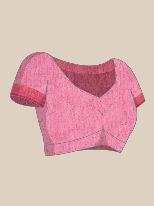Zarina Leheriya Pink Cotton Saree | Ivaara's Gifting Collection.