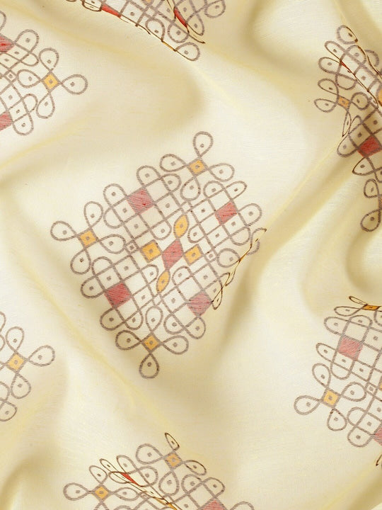 Zarina Tussar Yellow Cotton Saree | Ivaara's Gifting Collection.