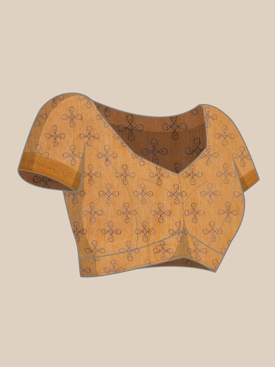 Zarina Tussar Yellow Cotton Saree | Ivaara's Gifting Collection.