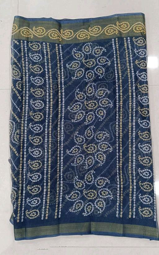 Zarina Bandhej Cotton Grey Saree By Ivaara | Best Option For Gifting.